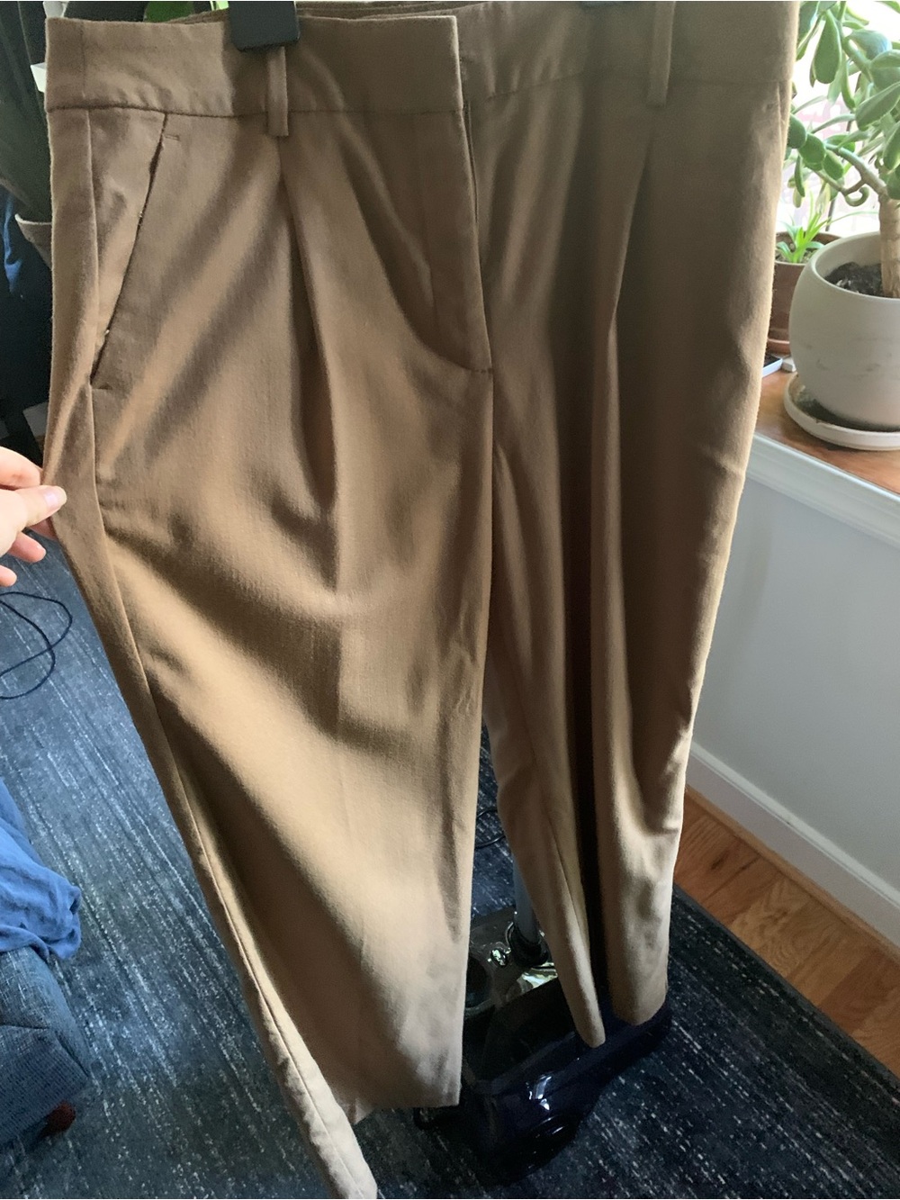 Talbots Women's Pleated Trousers - Camel